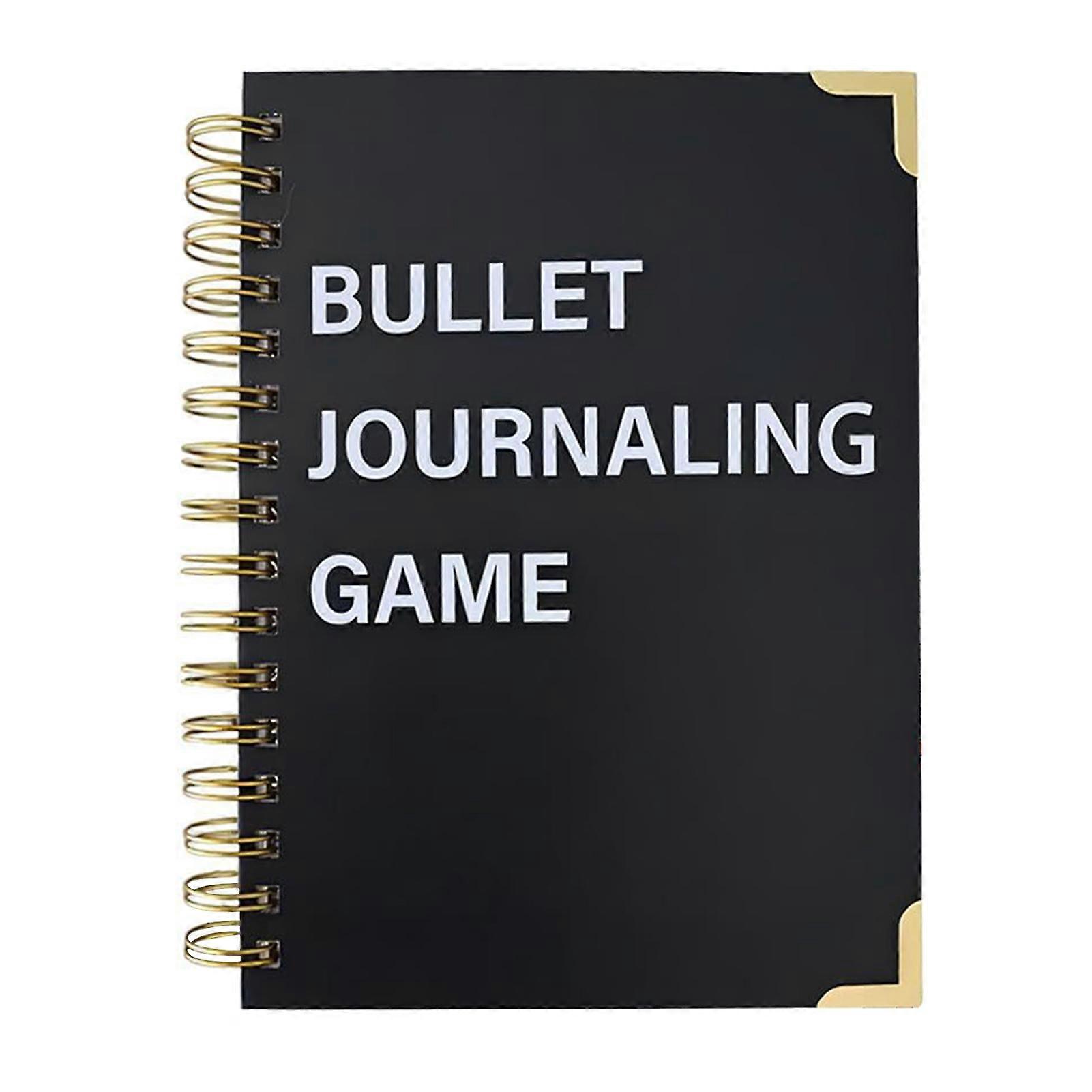 Bullet-Dotted Journal Game Interactive Premade Planner Notebook for Savings Finance Dreams