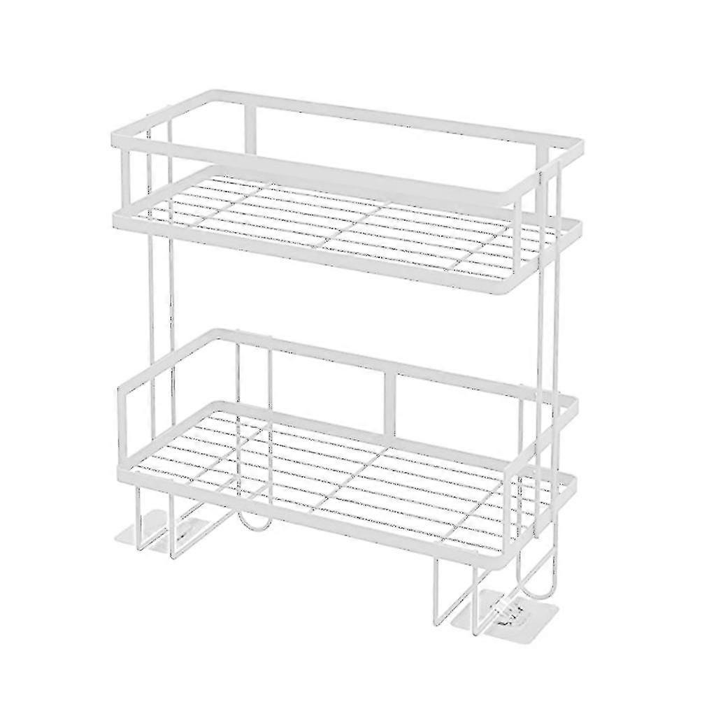 Multifunctional Storage Tray Double-layer Organizer Shampoo Holder Punch-free