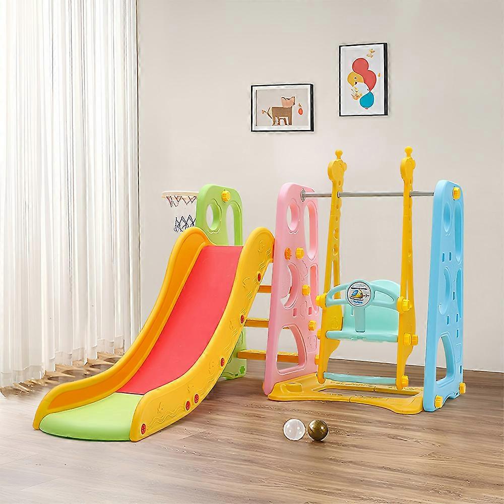 Swing and Slide Playset for Kids