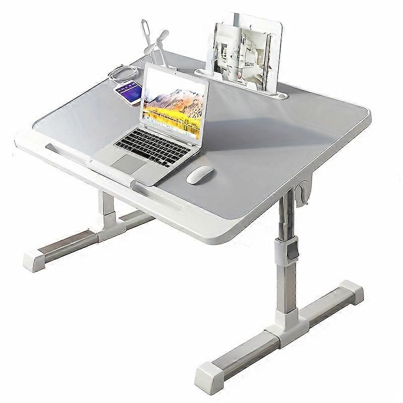 Bed Tray Table For Laptop, Adjustable Bed Table With Drawer, Portable Standing Table With Foldable Legs Tablet Table For Sofa Couch Floor