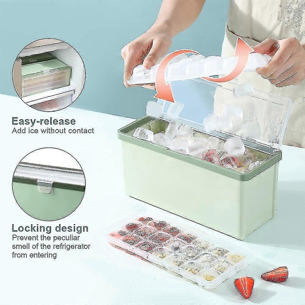 Ice Cube Trays With Lid And Bin