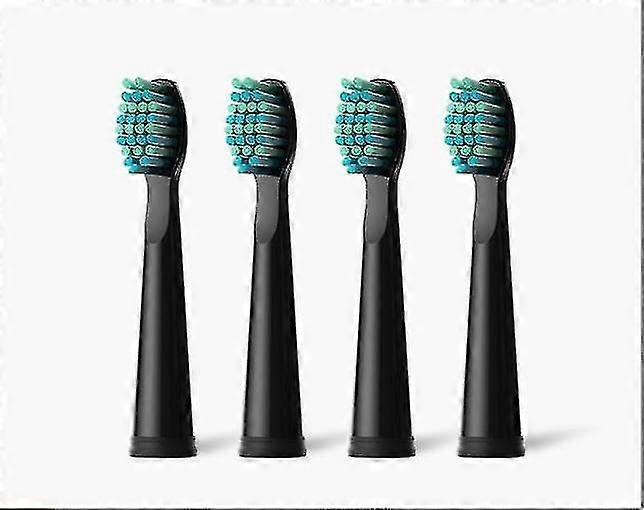 Toothbrush Replacement Head (black) (4pcs)