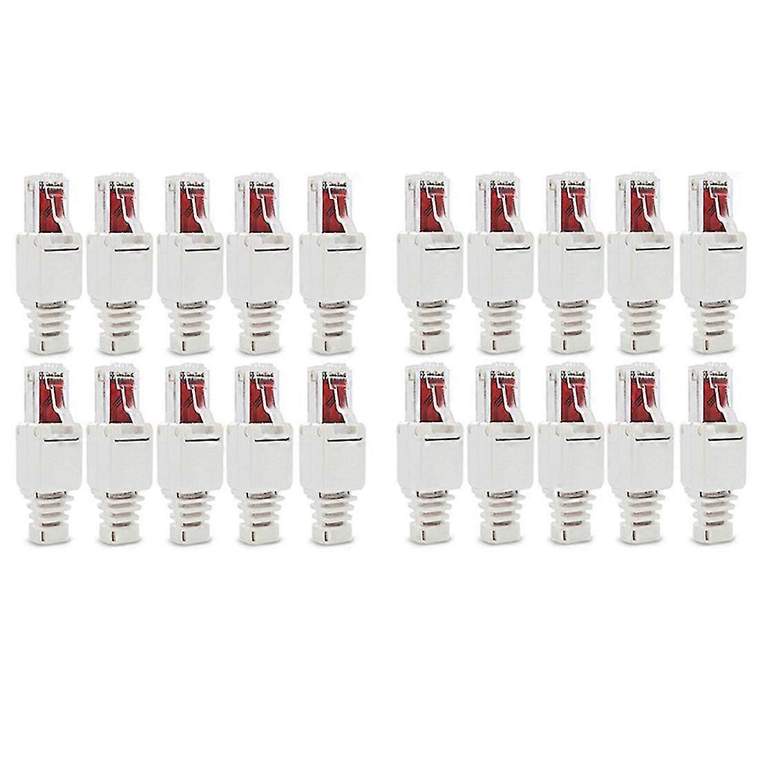 20 X Network Plug Tool-free Rj45 Cat6 Lan Utp Cable Plug Without Tools Cat5 Cat7 Installation Cable