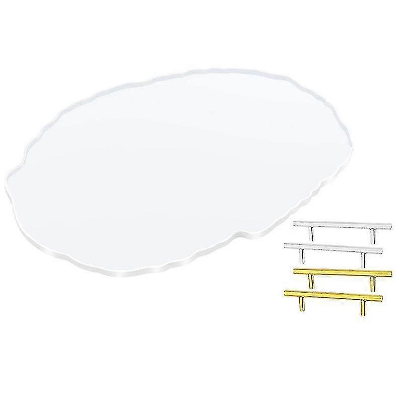 Silicone Oval Molds With 2 Pair Handles For Making Tray