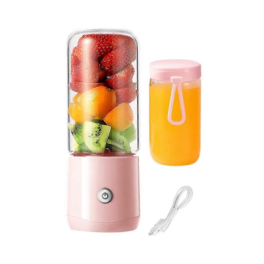 380ML Wireless Mini Juicer Fruit Juicer for Fruit and Vegetables Juicer Machine,pink