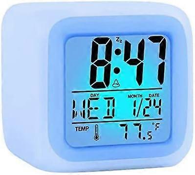 Children's Alarm Clock,Colorful Alarm Clock,Color Changing Clock