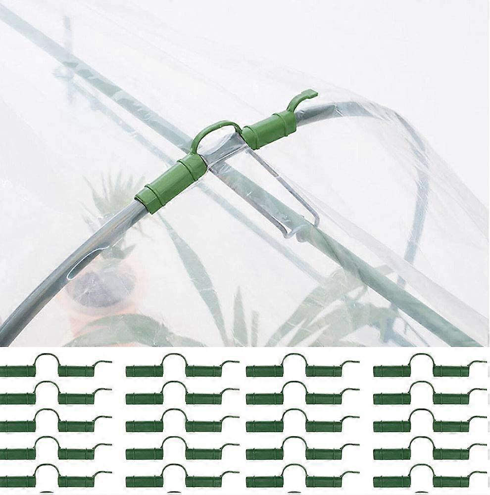 20 Pack Greenhouse Clamps, Greenhouse Pipe Clips, Shade Net Clips, 11mm