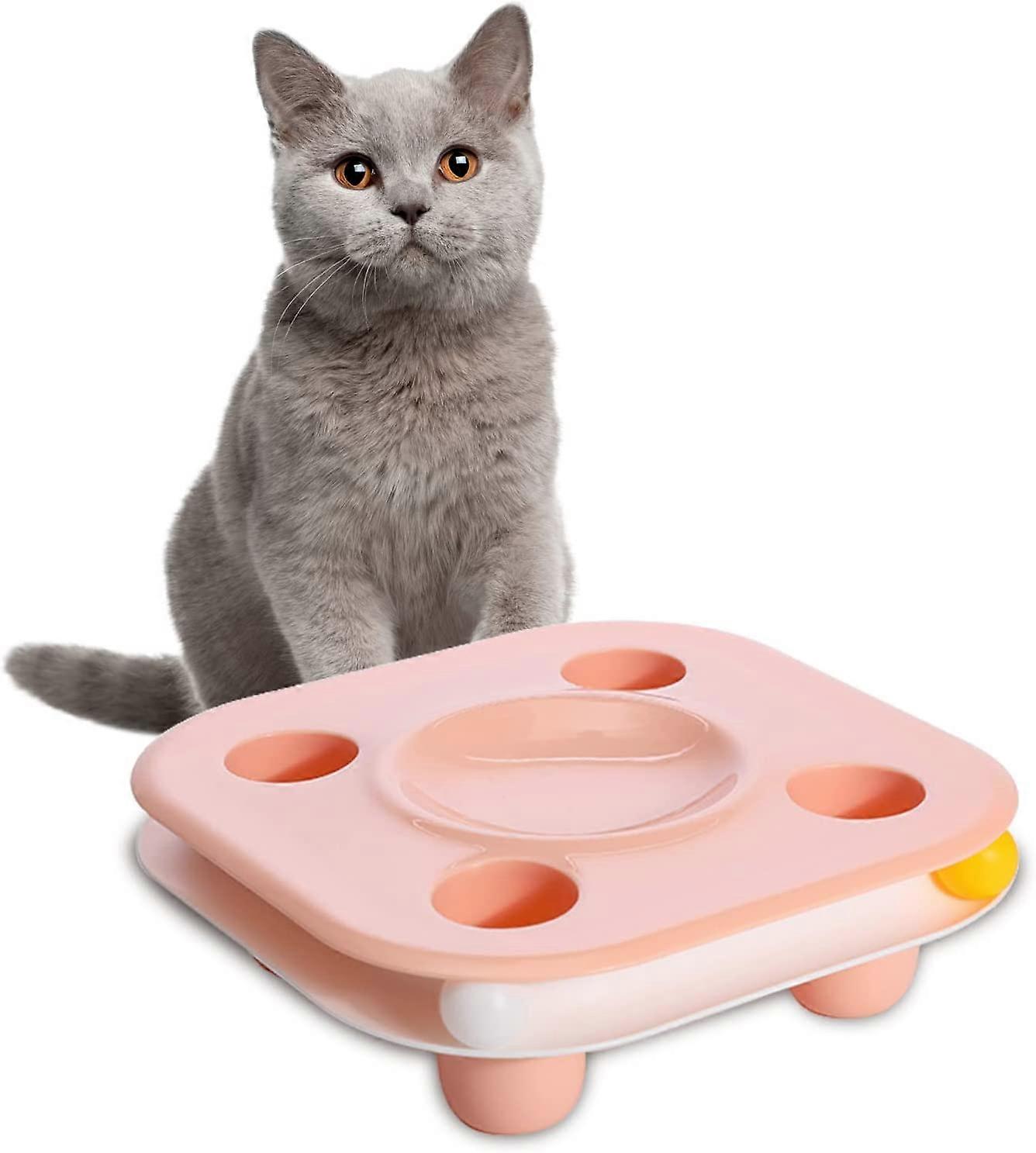 Multi-Functional Cat Food Bowl(Pink)