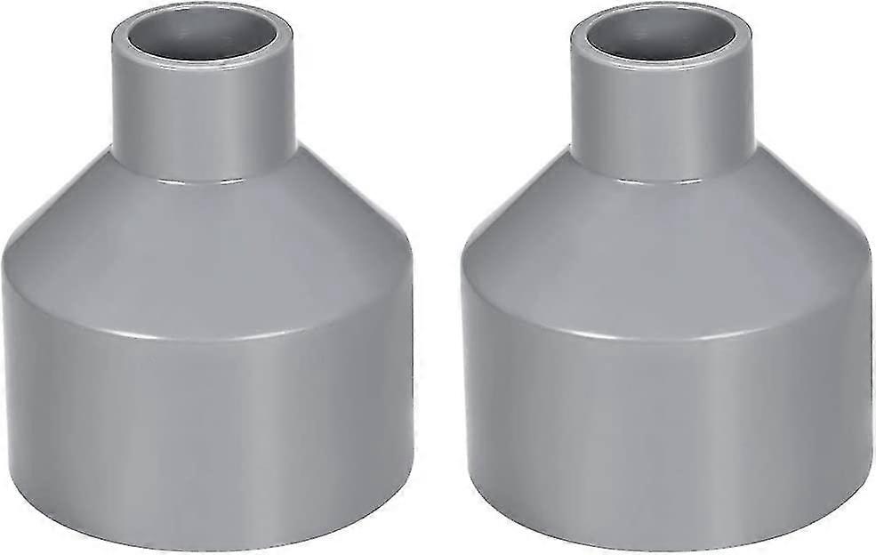 Sourcing Map 50mm X 20mm Pvc Pipe Reducer Coupling Coupling Hub By Hub Gray 2pcs