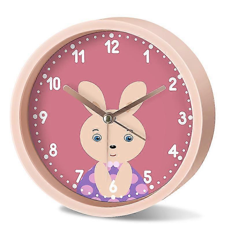 13cm Cartoon Wall Clock Hanging Desktop Clock Home Silent Non-ticking Table Clock GuanGuan