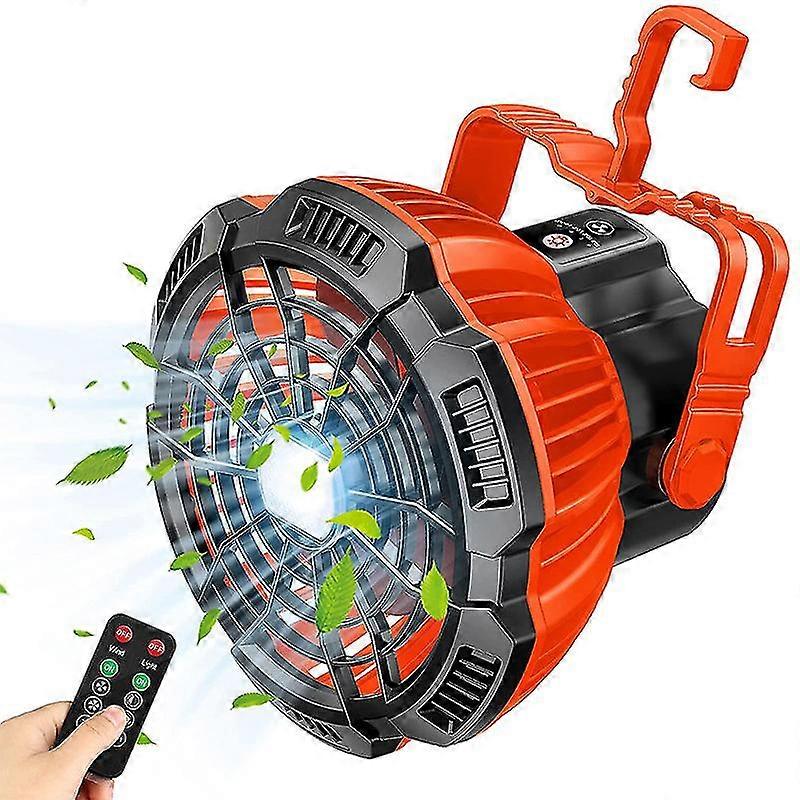 Outdoor Camping Tent 3 In 1 Fan With Led Light,rechargeable Function With Remote Control