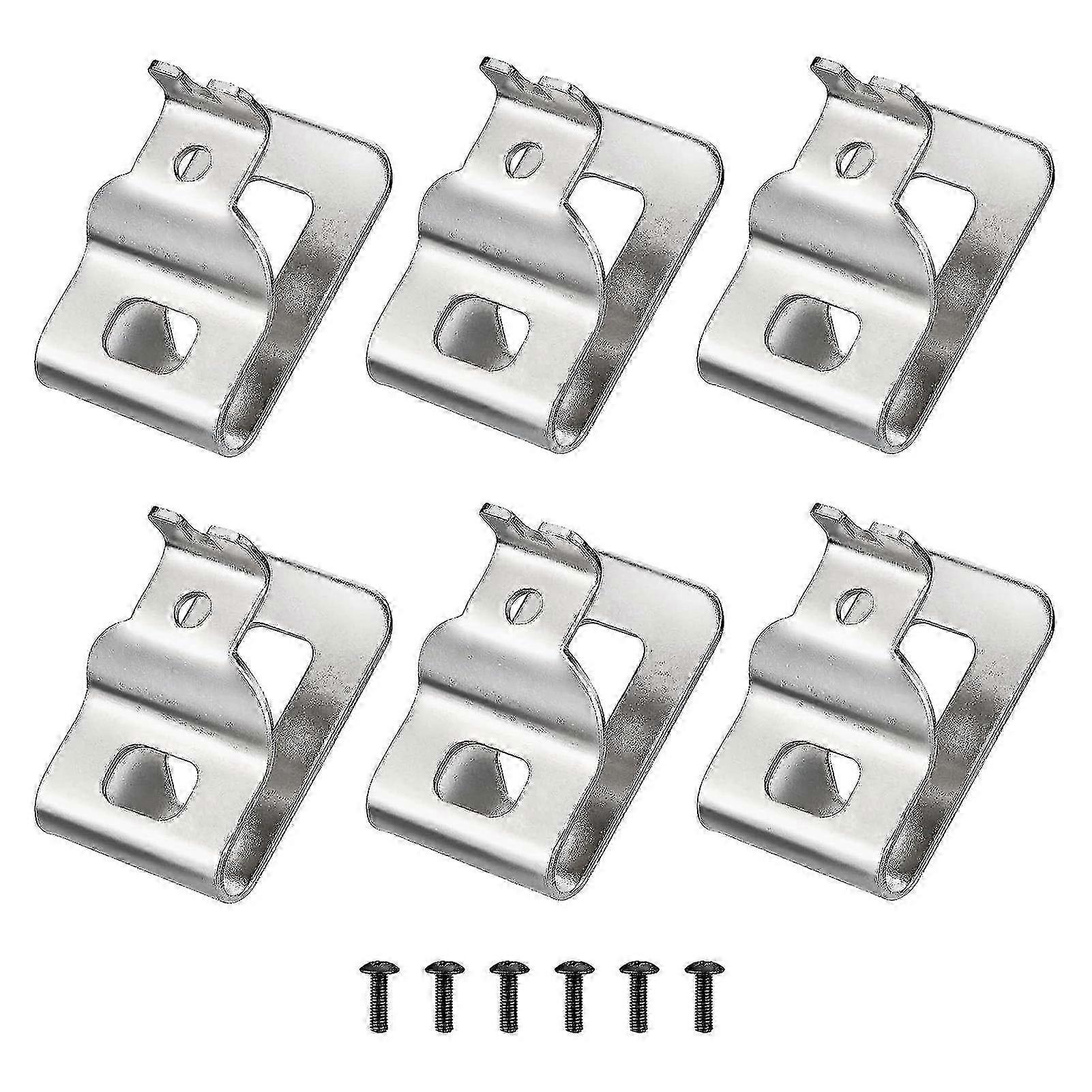 1 Set Tool Belt Clip Easy To Install Stainless Steel Tool Clips Hook Kit With Screw For Dewalt N268241 Kaesi