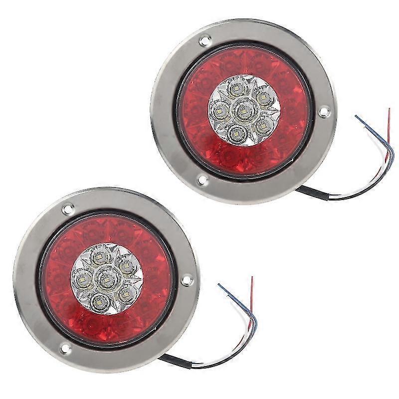 2x 16 Led Turn Signal Stop Jarruvalaisin Perävaunu Kuorma-auton pyöreä takavalo sivuvalaisin