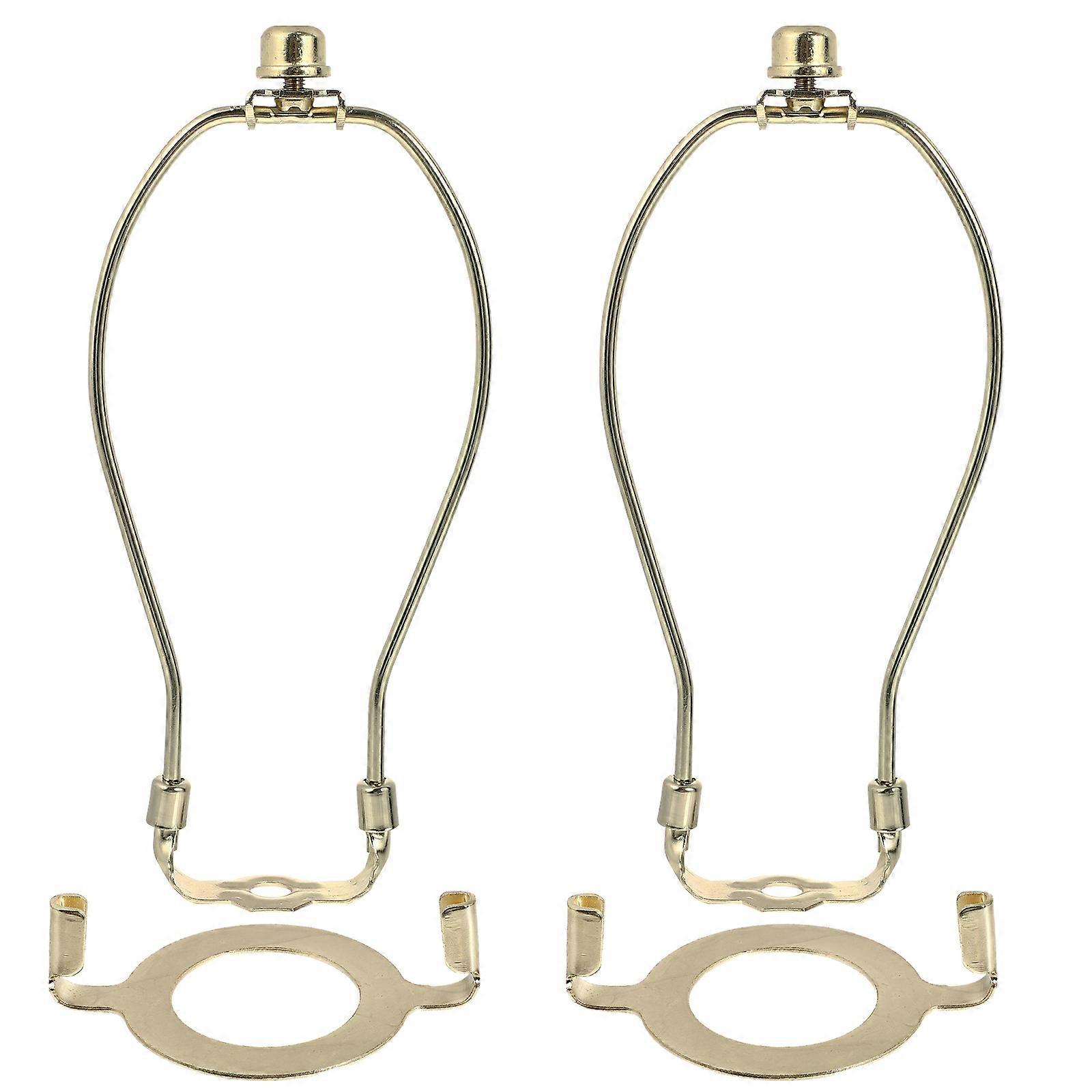 2pcsランプシェードホルダーランプシェードブラケットランプシェードハープキット照明アクセサリー