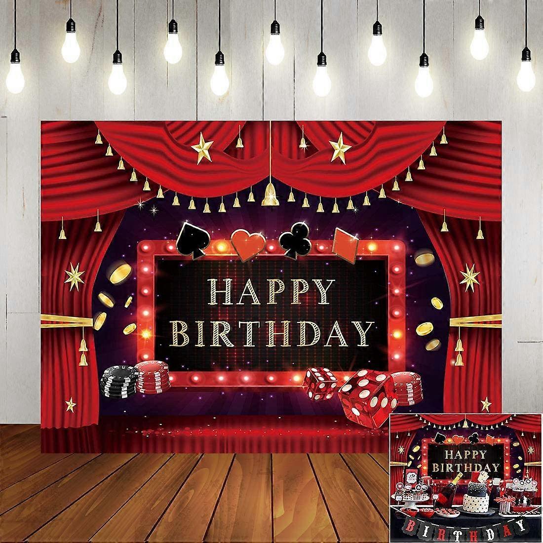 Amazon Tema Casinò Cartelli Per Decorazioni Di Compleanno Da Casinò, 20