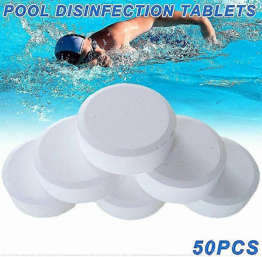 50 Instant Disinfection Multi-Function Chlorine Tablets for Spa Pool Bathtub