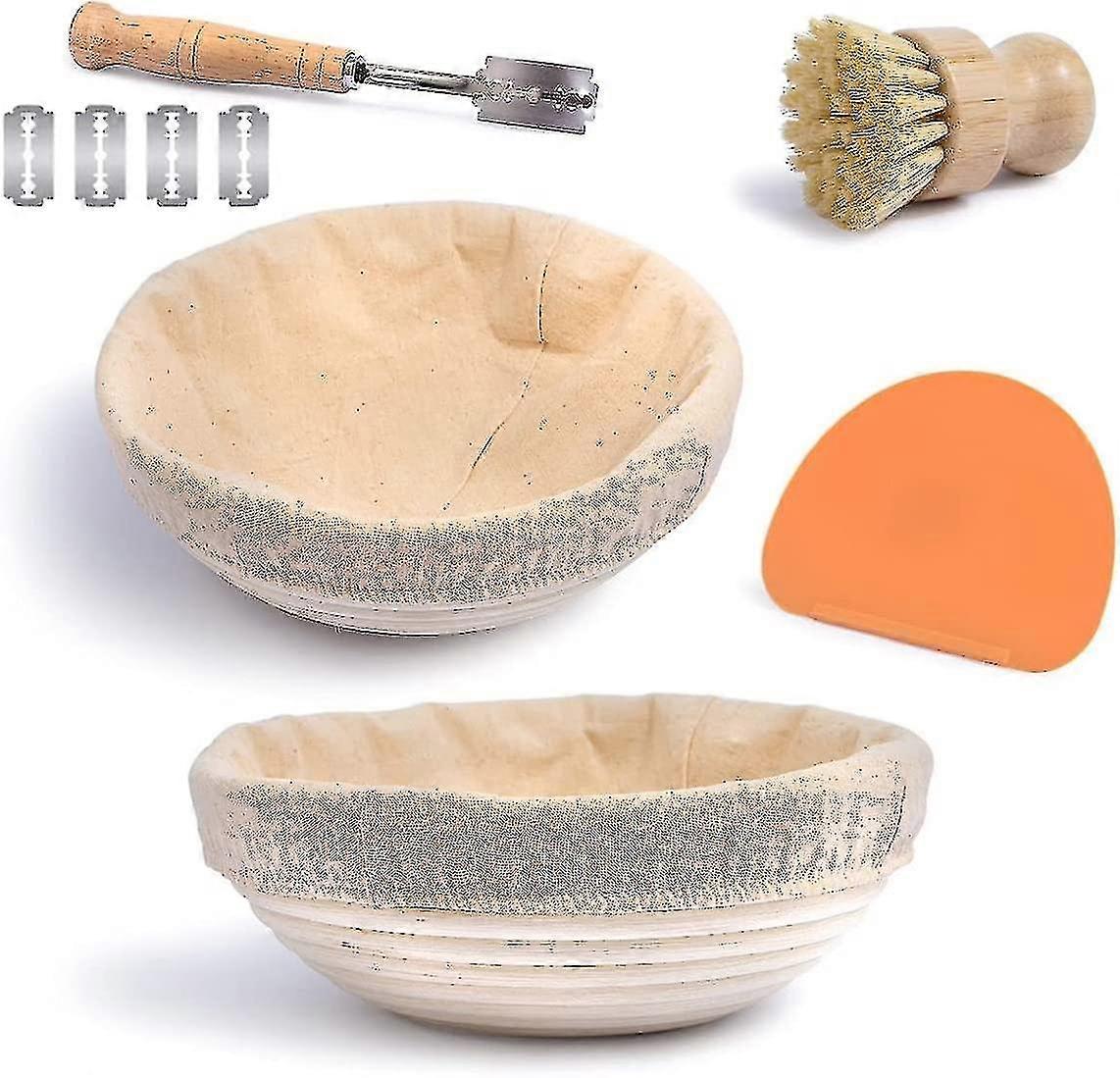Bread Banneton Proofing Basket Kit,round Banneton Bread Proofing Basket
