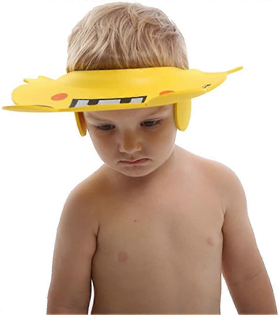 Bathroom Safety Shower Hat Adjustable Waterproof Hoods Panda Pattern Suitable