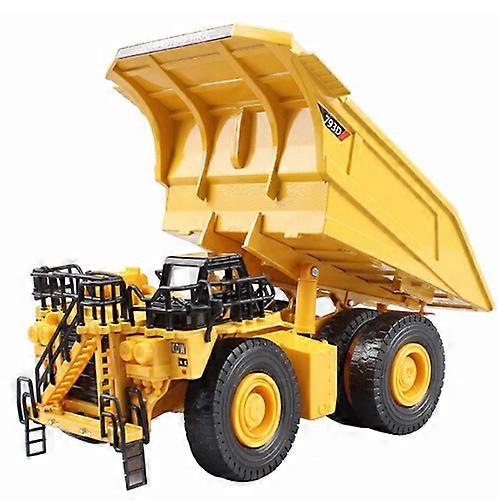 Alloy Diecast Dumper Mine Truck Tittle Cart 1:75 Metal Harvester Truck Diecast Model Construction Collections Children Hobby Toy