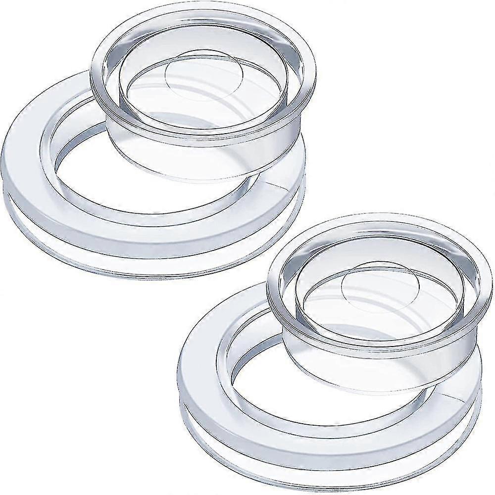 Silicone Transparent Umbrella Hole Ring With Cap Garden Patio