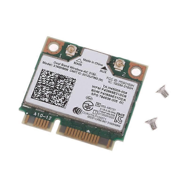Intel 3160 3160HMW Mini PCI-e Wifi Wireless Laptop Card Dual Band 2.4ghz 5Ghz