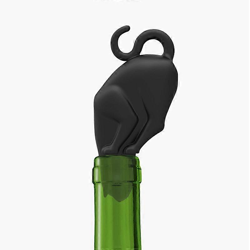 Adorable Kitten-Shaped Silicone Wine Bottle Stopper - Airtight Sealing, Keeps Wine Fresh & Delicious, Perfect Gift for Cat Lovers!