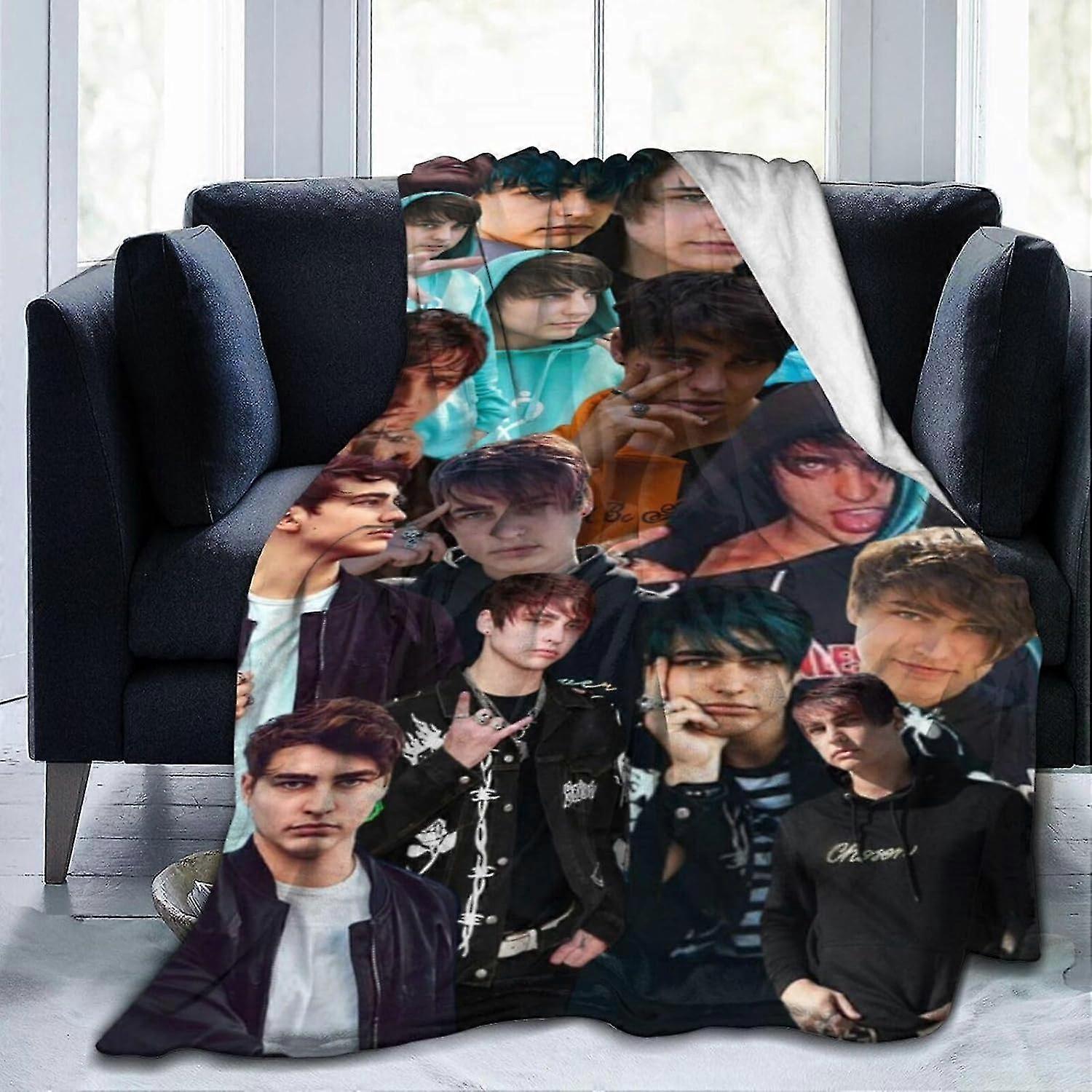 بطانية كولبي بروك لينة ومريحة من الصوف الصوف رمي البطانيات هدية للديكور المنزلي أريكة مكتب سيارة التخييم Yogids10807