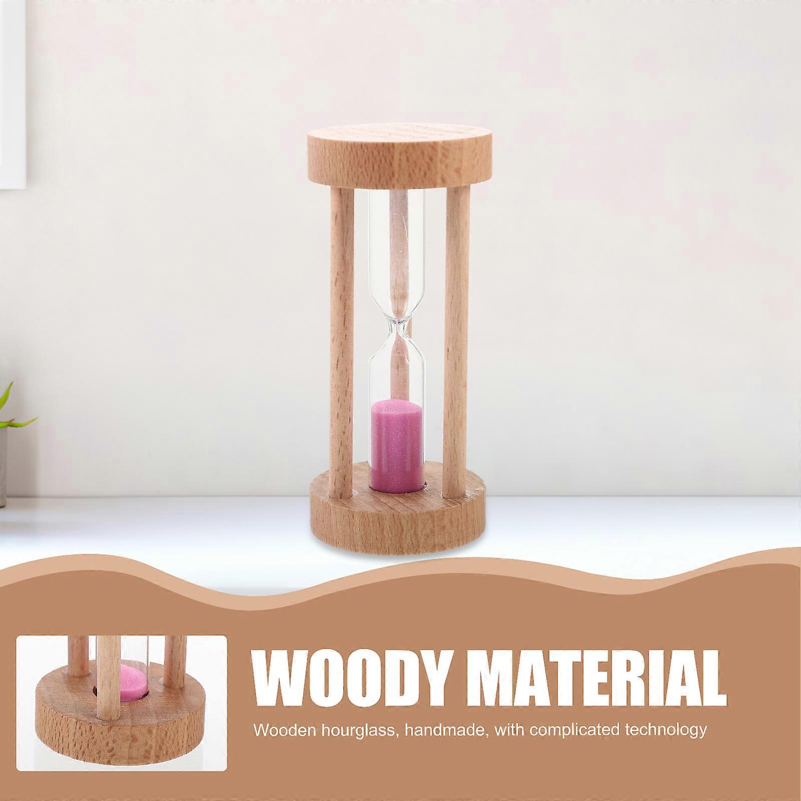 1-3-5Min en bois Mini taille sable sablier minuterie horloge cuisine minuterie bureau à domicile