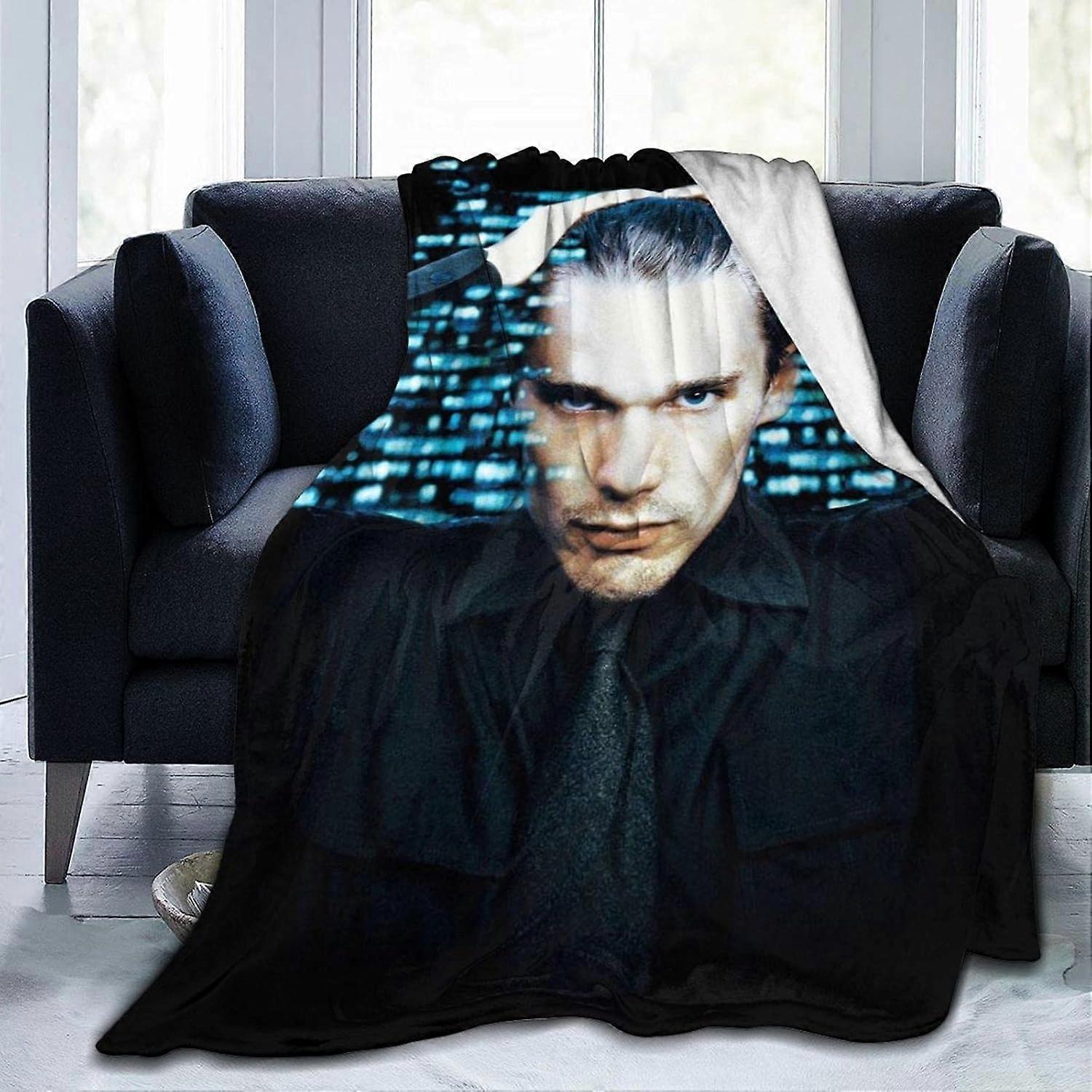 Ethan Hawke Blanket Ultra-Soft Flannel Blanket 3D Print Fluffy Plush Blanket Bedding Decor Throw Blanket for Living Room-DW9934