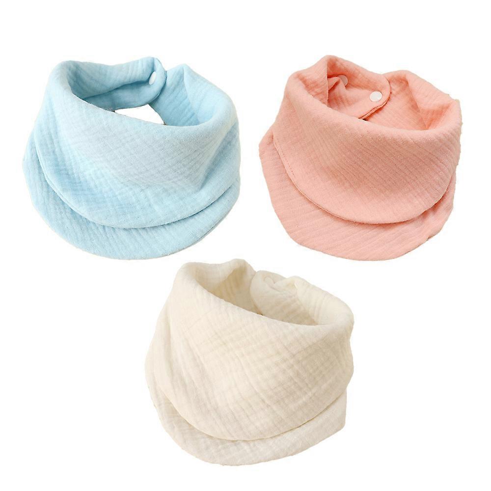 Plain color dual-purpose cotton yarn triangle towel 4 layers of cotton yarn soft