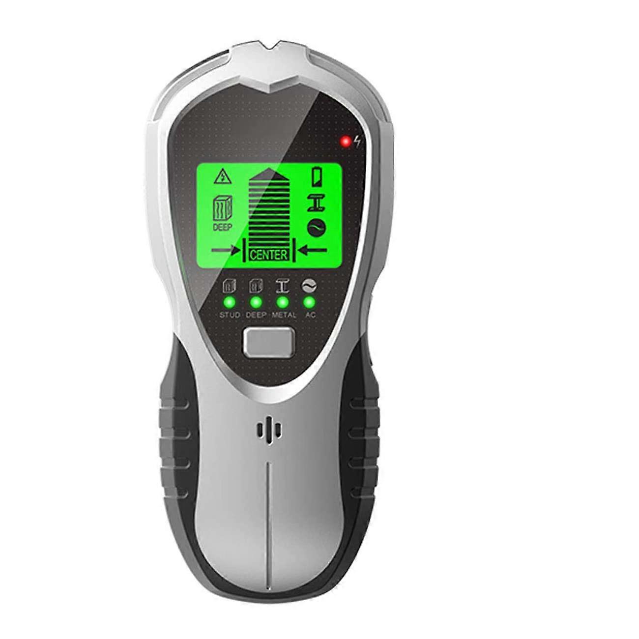 Detector de Parede 4 em 1 Detector de Metais de Parede com Display LCD Stud Finder para Detecção de Cabo Elétrico Scanner de Parede para Fios AC de Metal de Madeira