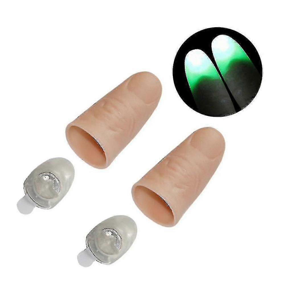 2pcs Party Light Up Glow Thumbs Light Led Flashing Fingers Light Magic Trick Props