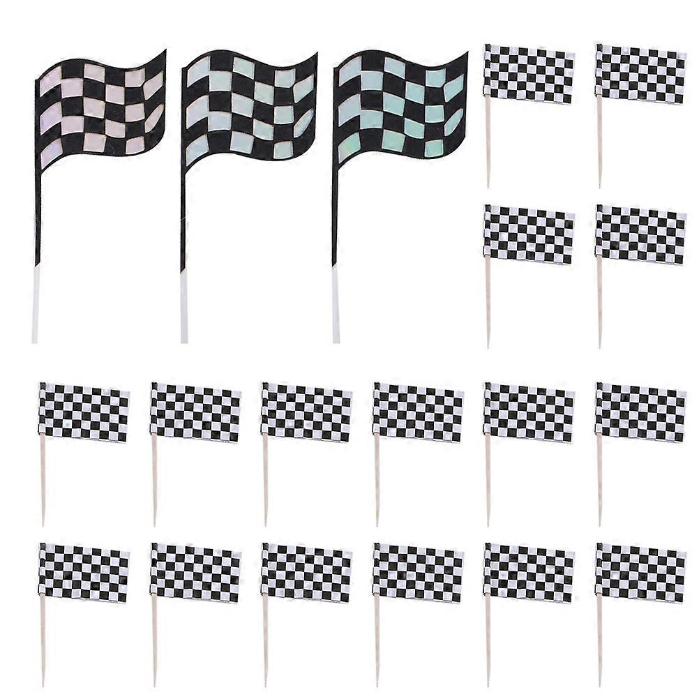 27pcs Cake Dessert Inserted Flag Cake Decoration Cupcake Picks