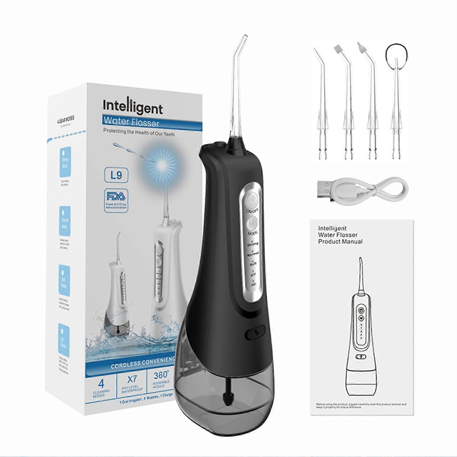 Water Dental Flosser Oral Irrigator with DIY+3 Modes, IPX7 Waterproof Portable Electric Cordless Water Flosser For Home & Travel