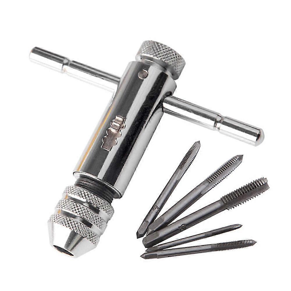 T-handle Ratchet Tap Holder Manual Tapping Tool T Type One-hand Ratchet Wrench