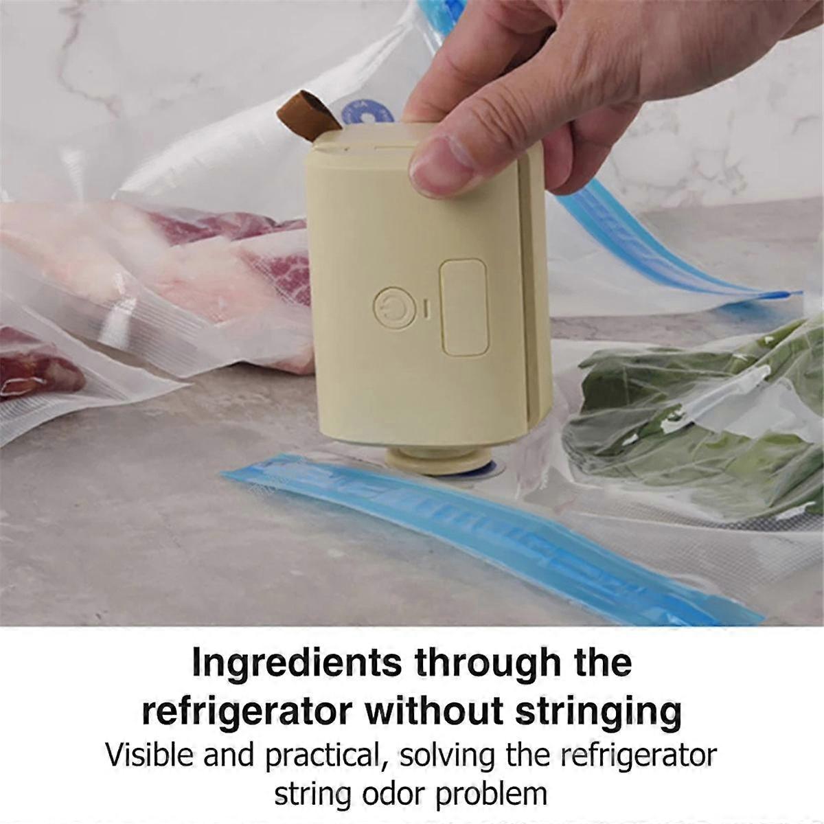 Automatic Household Vacuum Sealing Machine Food Freshness Packaging Machine Sealer Plastic Sealer Vacuum Compressor, D