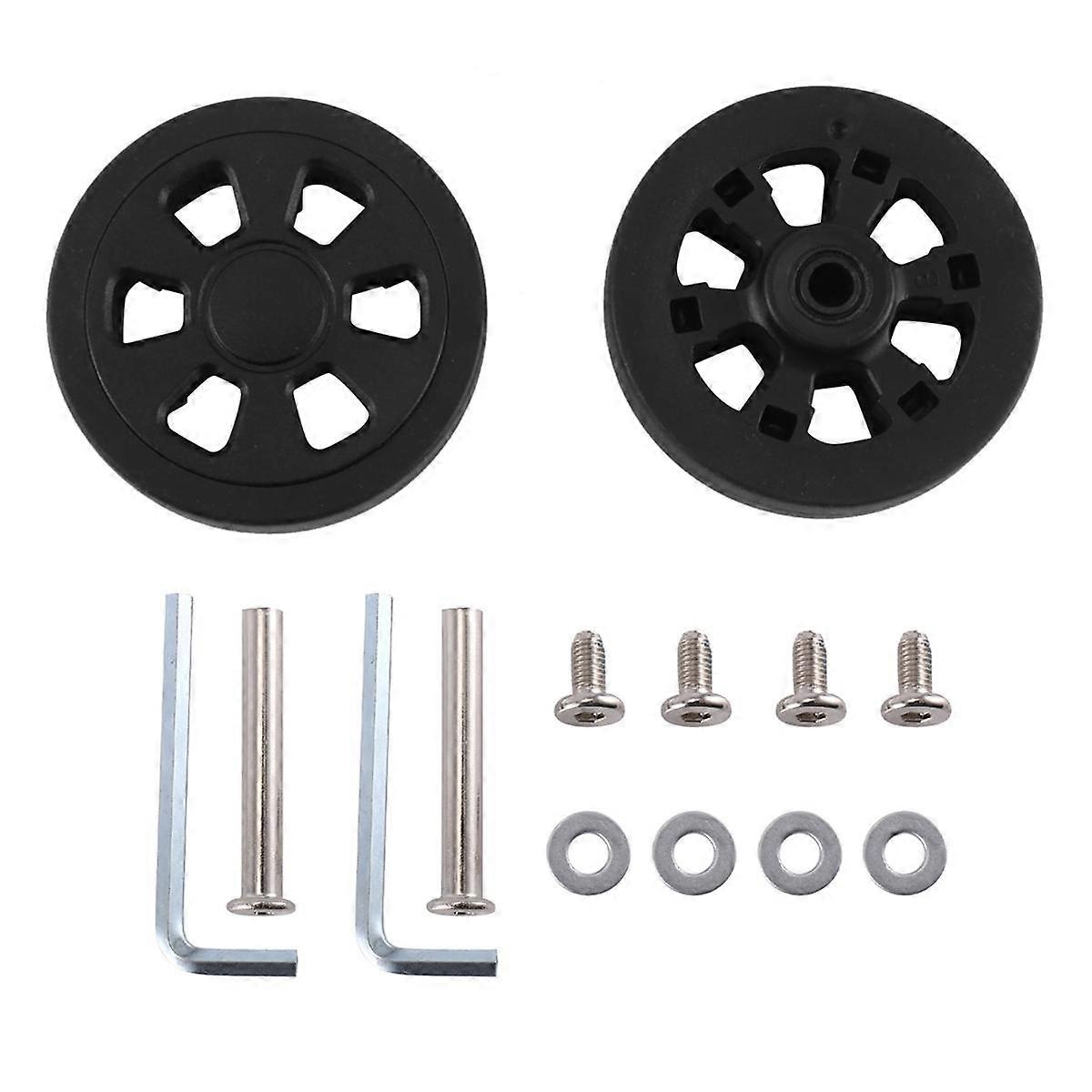 60mm x 12mm Luggage Wheels Replacement Wear Resistant Environmental Protection PU Suitcase Replacem