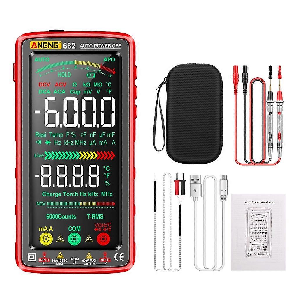Digital Multimeter Auto Ranging MultiTester Ohmmeter/Voltmeter Frequency Temp