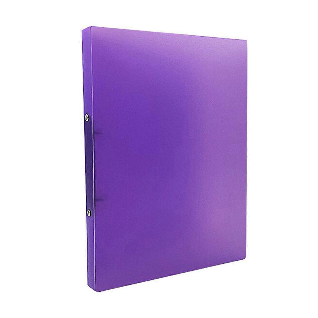 A4 Clip File Folder Transparent Candy Color Loose Leaf Binder Storage Organizer