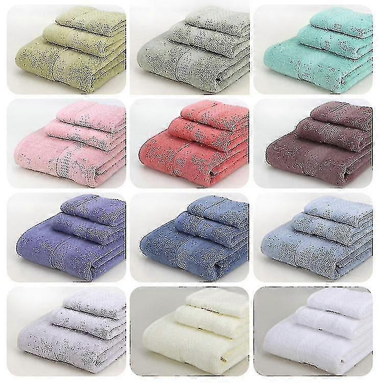 3pc Bath Towel Set Towels Bath Towels And Square Towels