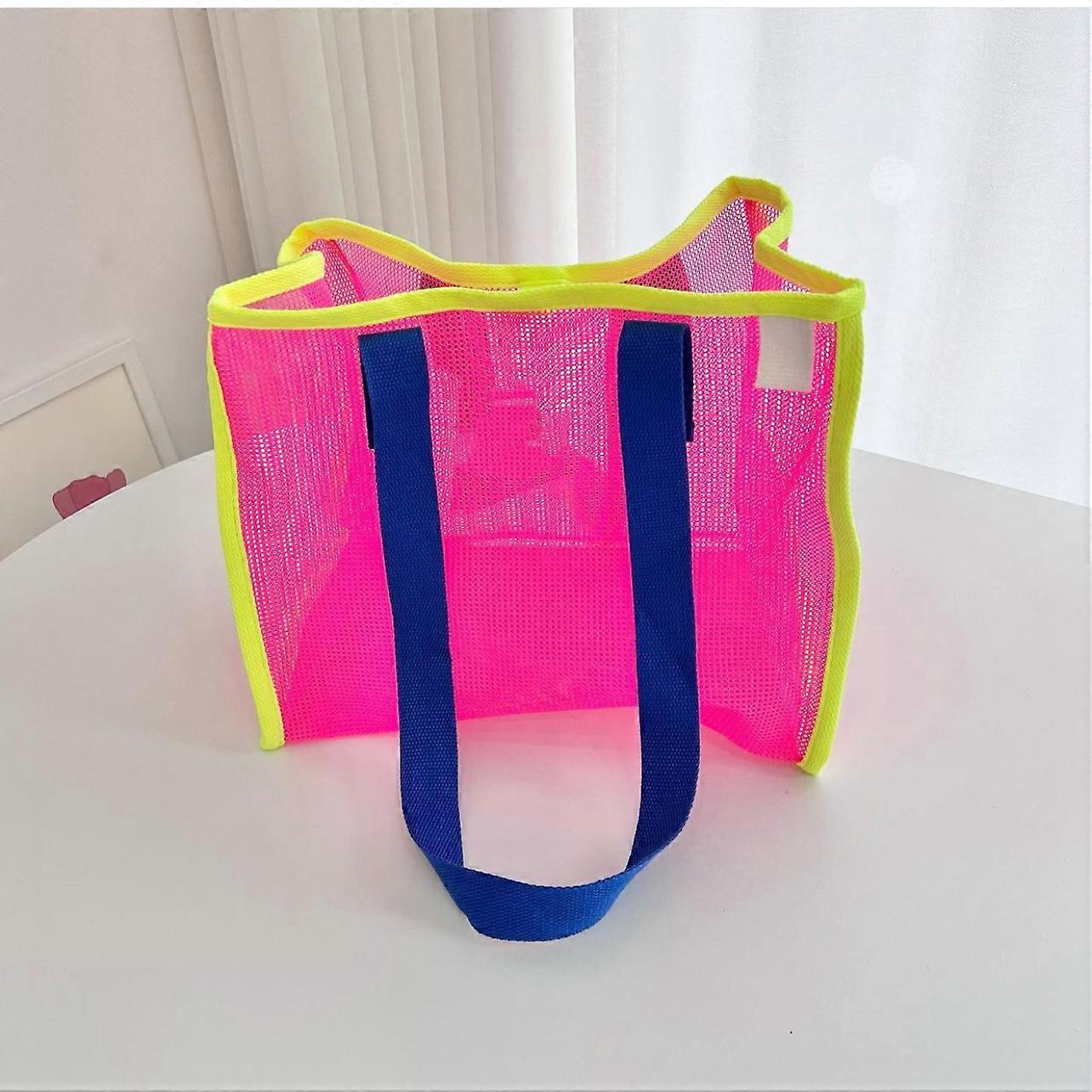 Large Lightweight Sturdy Foldable Mesh Toy Beach Bag