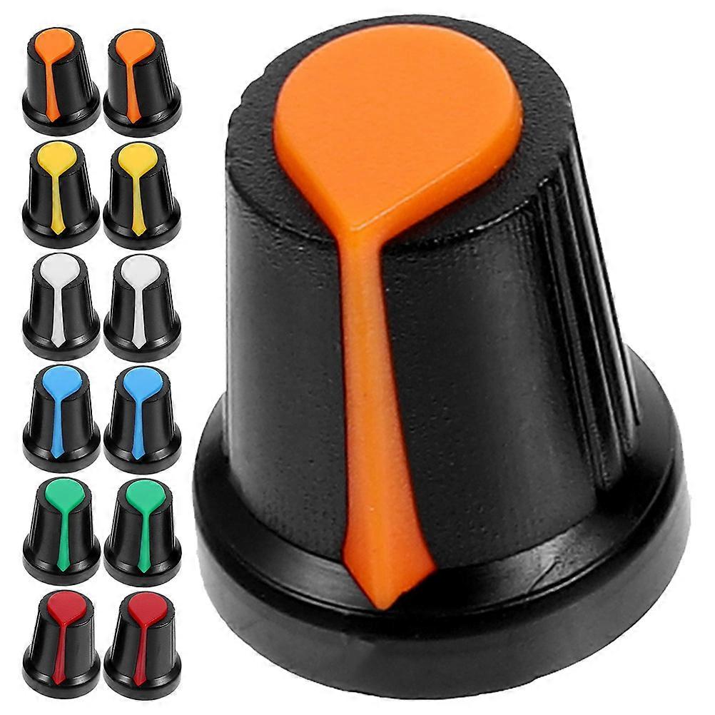 48pcs Electric Guitar Volume Knobs Knurled Shaft Potentiometer Knobs Guitar Volume Tone Caps