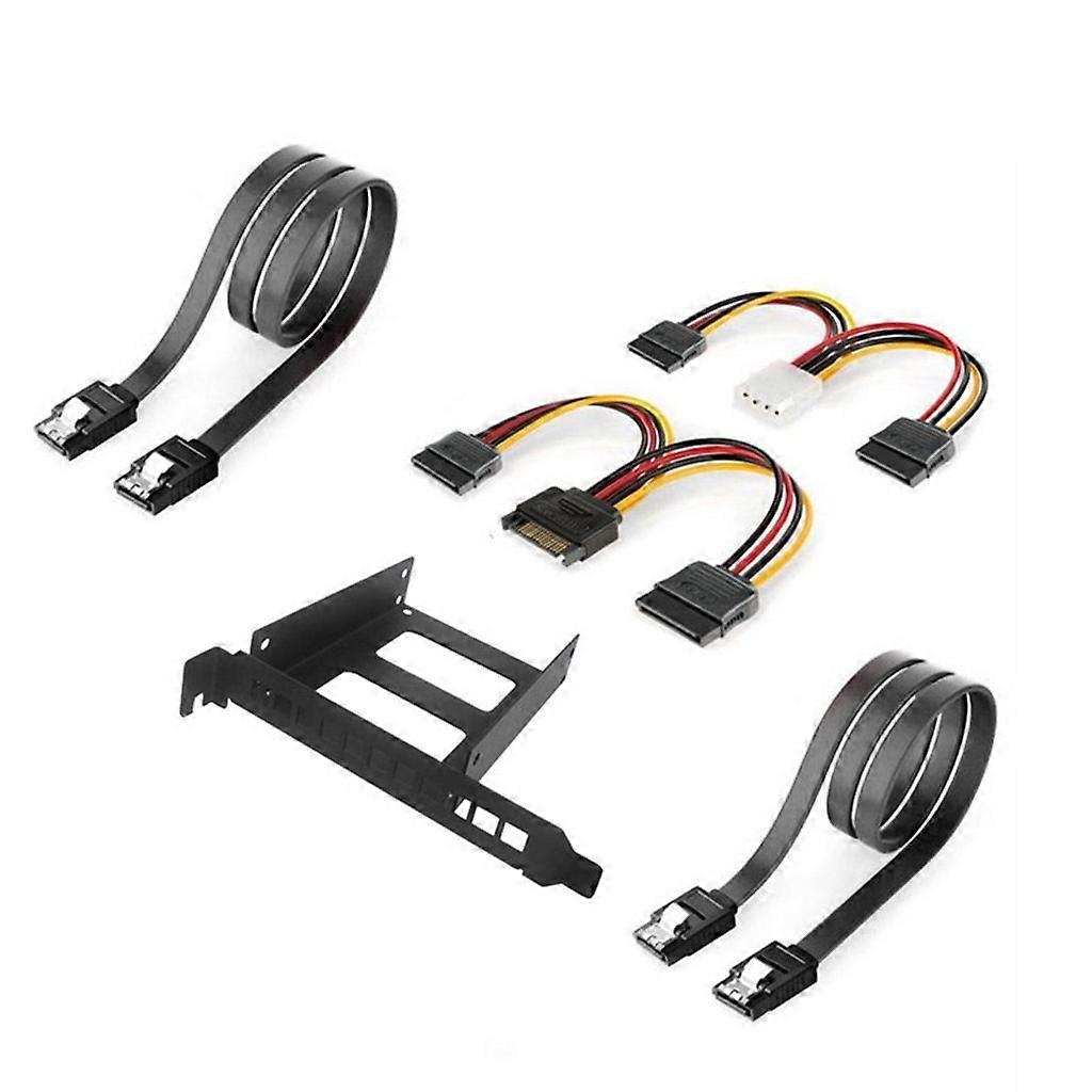 Computer Host PCI Expansion Card Bracket Internal Hard Disk Drive Mounting Kit