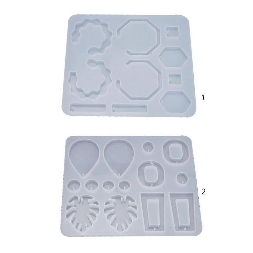 DIY Crafts Ear Studs Casting Mold Eardrops Dangler UV Crystal Resin Epoxy Mold