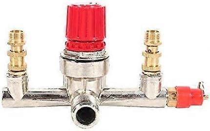 Piston Air Compressor Double Outlet Tube Alloy Switch Air Compressor Switch Valve Adjustment Part