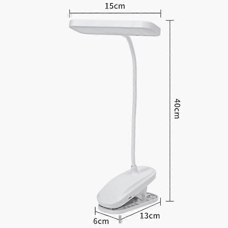 Led Desk Lamp with Clip, Usb Rechargeable, 360 Flexible, Ideal for Reading or Studying in the Bedroom