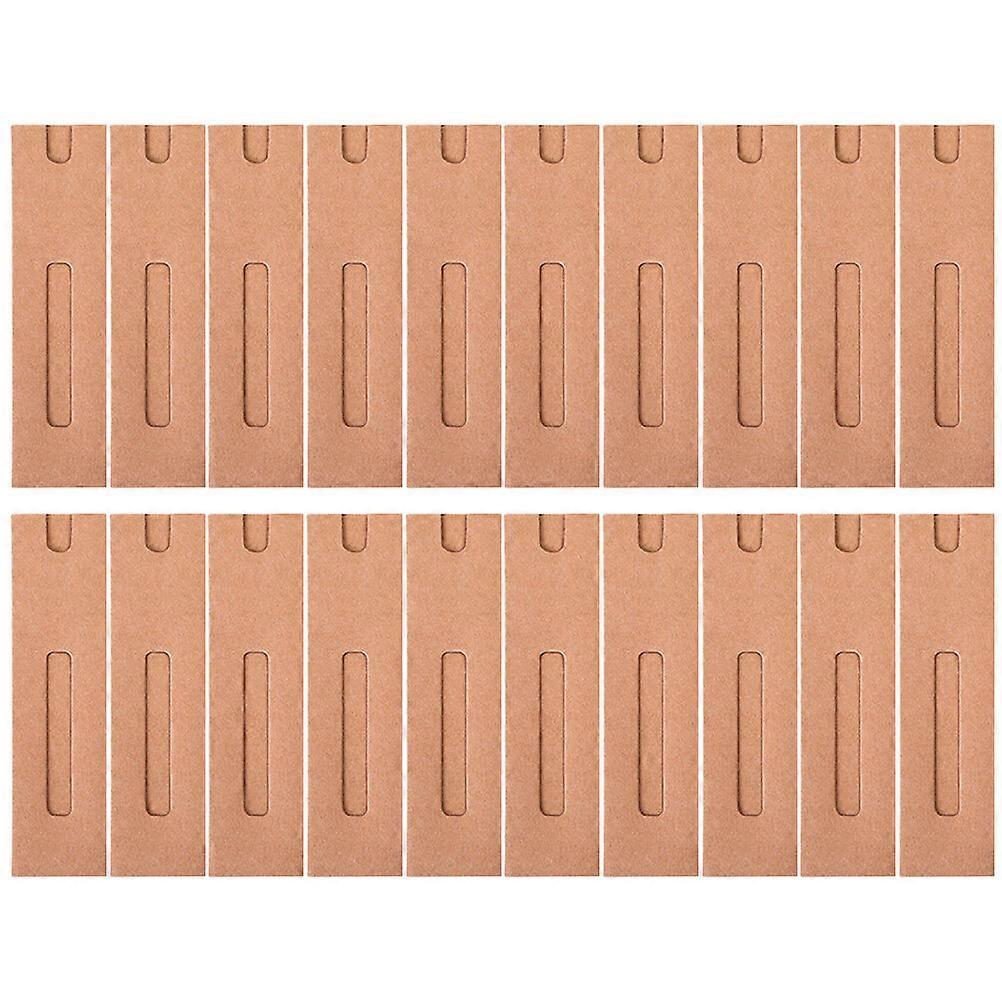 30pcs Kraft Paper Pen Sleeves Single Pen Paper Tube Gift Pen Protective Holder
