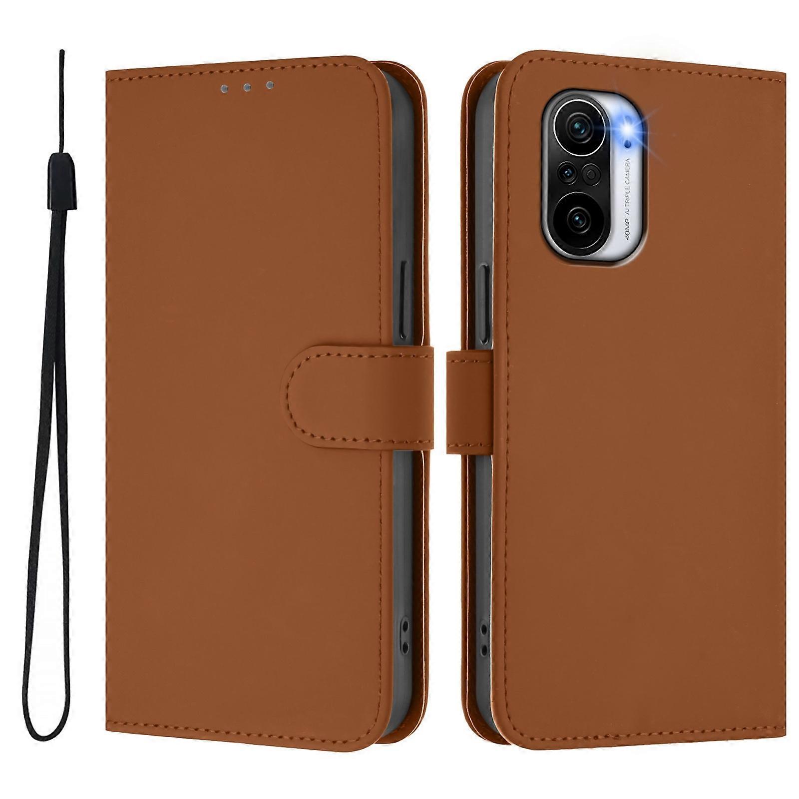 Solid Color PU Case For Redmi K40 / K40 Pro