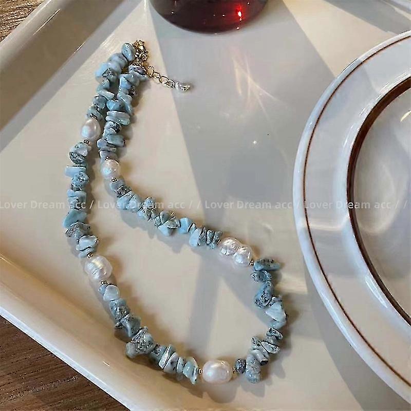 Collier Perle Pierre Irrégulier Bijoux de Mode