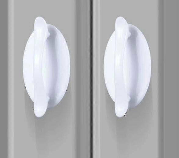 Set of 4 white drawer handles, knob door handles, single door and window cabinet drawer handles20240603